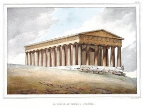 Thesee bir Atina tapınağı. “” Atina ve Konstantinopolis