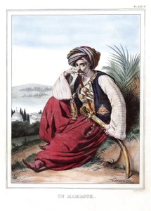 Un mamluk (Memluk). “” Atina ve Konstantinopolis