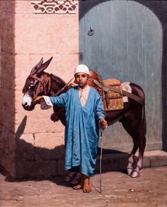 Çocuk ve eşek by Louis Emile Pinel de Grandchamp