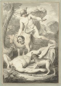 Argus başı ile Merkür by Louis Fabritius Dubourg