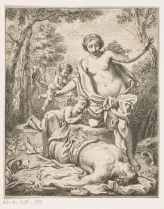 Venüs ve Adonis by Louis Fabritius Dubourg