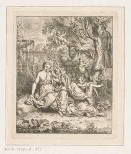 Vertumnus ve Pomona by Louis Fabritius Dubourg