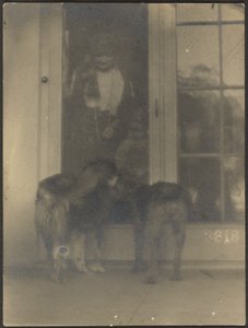 [Kapıdaki Köpekler] by Louis Fleckenstein