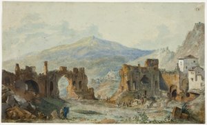 Etna Dağı Manzaralı Taormina Antik Tiyatrosu, Saint Non