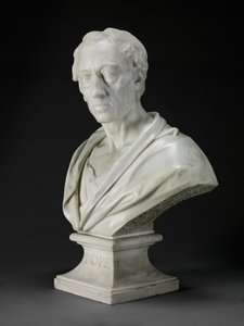 Alexander Pope (1688-1744) 1741 (mermer) by Louis Francois Roubilliac