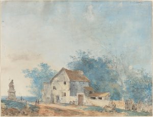 Manzara by Louis Gabriel Moreau the Elder