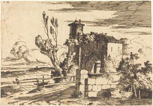 Anıtsal Giriş by Louis Gabriel Moreau the Elder