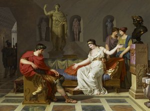 Kleopatra ve Octavian by Louis Gauffier