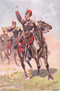 Topçu, Kartpostal, 1920