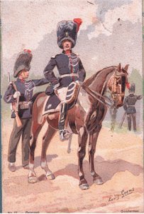 Jandarma, Kartpostal, 1920
