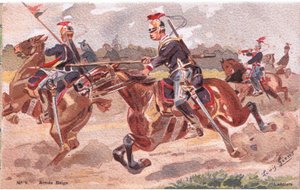 Lanciers, Kartpostal, 1920