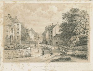 Eccleshall Köyü: litografi by Louis Haghe