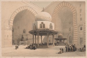 Mısır ve Nubia: Cilt III - No. 8, Sultan Hassan Camii, Kahire, 1838. by Louis Haghe
