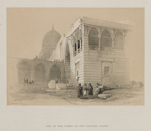 Mısır ve Nubia, Cilt III: Halife Mezarlarından Biri, Kahire by Louis Haghe