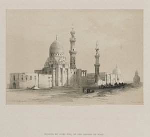 Mısır ve Nubia, Cilt III: Halife Mezarları-Kahire. Ayed Be[y] Camii by Louis Haghe