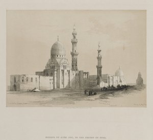 Mısır ve Nubia, Cilt III: Halife Mezarları-Kahire. Ayed Bey Camii, 1849. by Louis Haghe