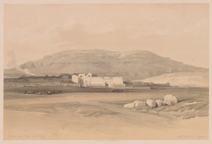 Mısır ve Nubia: Cilt II - No. 20, Medinet Abou, Thebes by Louis Haghe