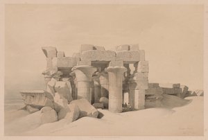 Mısır ve Nubia: Cilt II - No. 42, Kom Ombo Harabeleri, 1838. by Louis Haghe