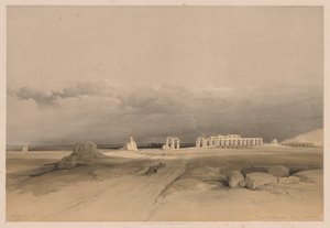 Mısır ve Nubia: Cilt II - No. 8, Memnonium Harabeleri, Thebes by Louis Haghe