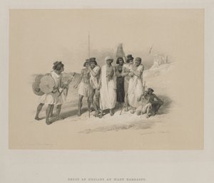 Mısır ve Nubia, Cilt II: Nubyalılar Grubu-Wady Kardasey by Louis Haghe