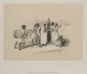 Mısır ve Nubia, Cilt II: Nubyalılar Grubu-Wady Kardasey, 1847. by Louis Haghe