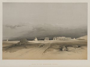 Mısır ve Nubia, Cilt II: Memnonium Harabeleri, Thebes by Louis Haghe