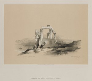 Mısır ve Nubia, Cilt II: Kardeseh Tapınağı Harabeleri, Nubia by Louis Haghe