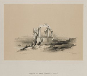 Mısır ve Nubia, Cilt II: Kardeseh Tapınağı Harabeleri, Nubia, 1848. by Louis Haghe