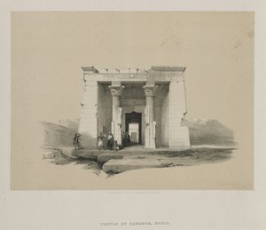 Mısır ve Nubia, Cilt II: Dandur Tapınağı, Nubia, 1848. by Louis Haghe