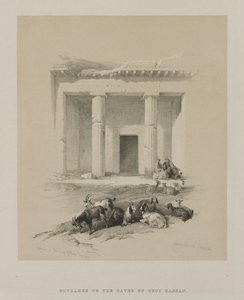Mısır ve Nubia, Cilt I: Beni-Hasan Mağaralarına Giriş by Louis Haghe