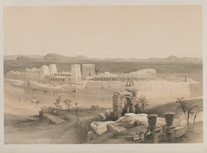Mısır ve Nubia, Cilt I: Philae Adasının Genel Görünümü, Nubia by Louis Haghe