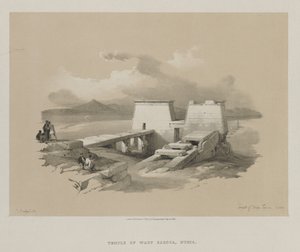 Mısır ve Nubia, Cilt I: Wady Saboua Tapınağı, Nubia by Louis Haghe