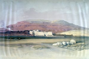 Medinet Abou, Thebes, 8 Aralık 1832, Mısır, 19. yüzyıl by Louis Haghe