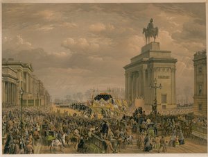 The funeral of the Duke of Wellington  by Louis Haghe
