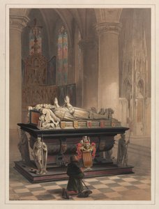 De Merodes Ailesinin Mezarı, Gheel. by Louis Haghe