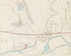 Wolseley Hall: renk tonu üzerine litografi, nd [1806-1885] by Louis Haghe