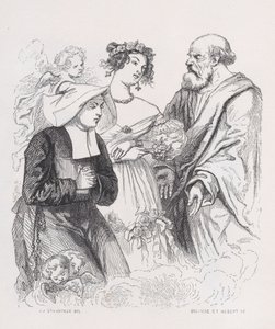 The Two Sisters of Charity, The Complete Works of Béranger, 1836. Yaratıcılar: Louis-Henri Brevière, Cesar-Auguste Hebert. by Louis Henri Brevière, Cesar Auguste Hebert