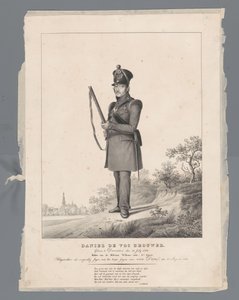 Daniel deVos Brewer. 30 Temmuz 1770'te Deventer'de doğdu. Askeri William Düzeni Şövalyesi, 4. sınıf. Van Barajı Avcıları Kolordusu ile gönüllü bir Avcı olarak çekildi, 2 Ağustos 1831 by Louis Henri de Fontenay