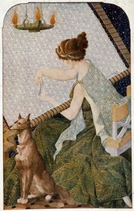 Goblenli Penelope - H. de Rudder tarafından işlenmiş panel by Louis Henri de Rudder