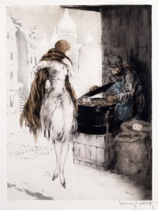 kestane satıcısı by Louis Icart