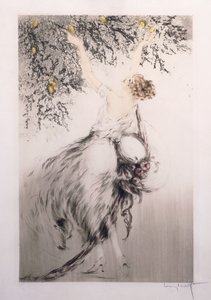 limon toplayan kız by Louis Icart