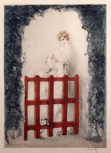 kırmızı kapı by Louis Icart