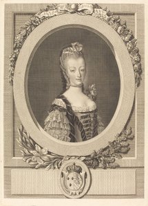 Fransa Marie-Antoinette by Louis Jacques Cathelin after Jean Martial Fredou