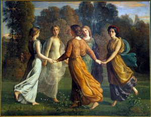 Ruhun şiiri; Güneş ışınları. Anne Francois Louis Janmot