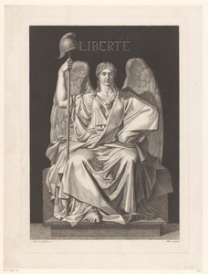 Özgürlüğün alegorik temsili Liberté (nesne üzerindeki başlık) by Louis Jean Allais