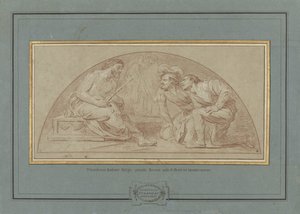 İsa'nın alay konusu by Louis Jean Jacques Durameau