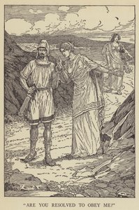 Bana itaat etmeye kararlı mısın? by Louis John Rhead