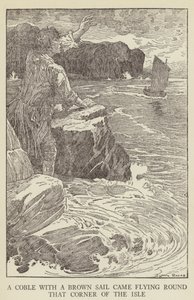 Robert Louis Stevenson tarafından Kaçırılanlar için İllüstrasyon by Louis John Rhead