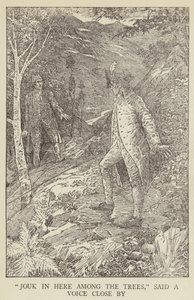 Robert Louis Stevenson tarafından Kaçırılanlar için İllüstrasyon by Louis John Rhead
