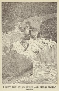 Robert Louis Stevenson tarafından Kaçırılanlar için İllüstrasyon by Louis John Rhead